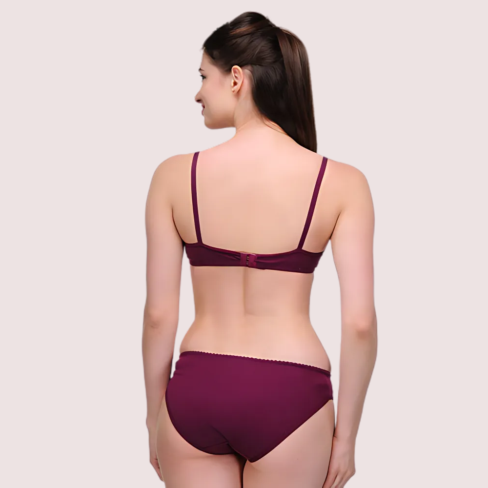 Elegant Solid Color Bra Sets - 3 Pack - product image 3