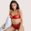Scarlet Temptation Sheer Lingerie Set - product image 1