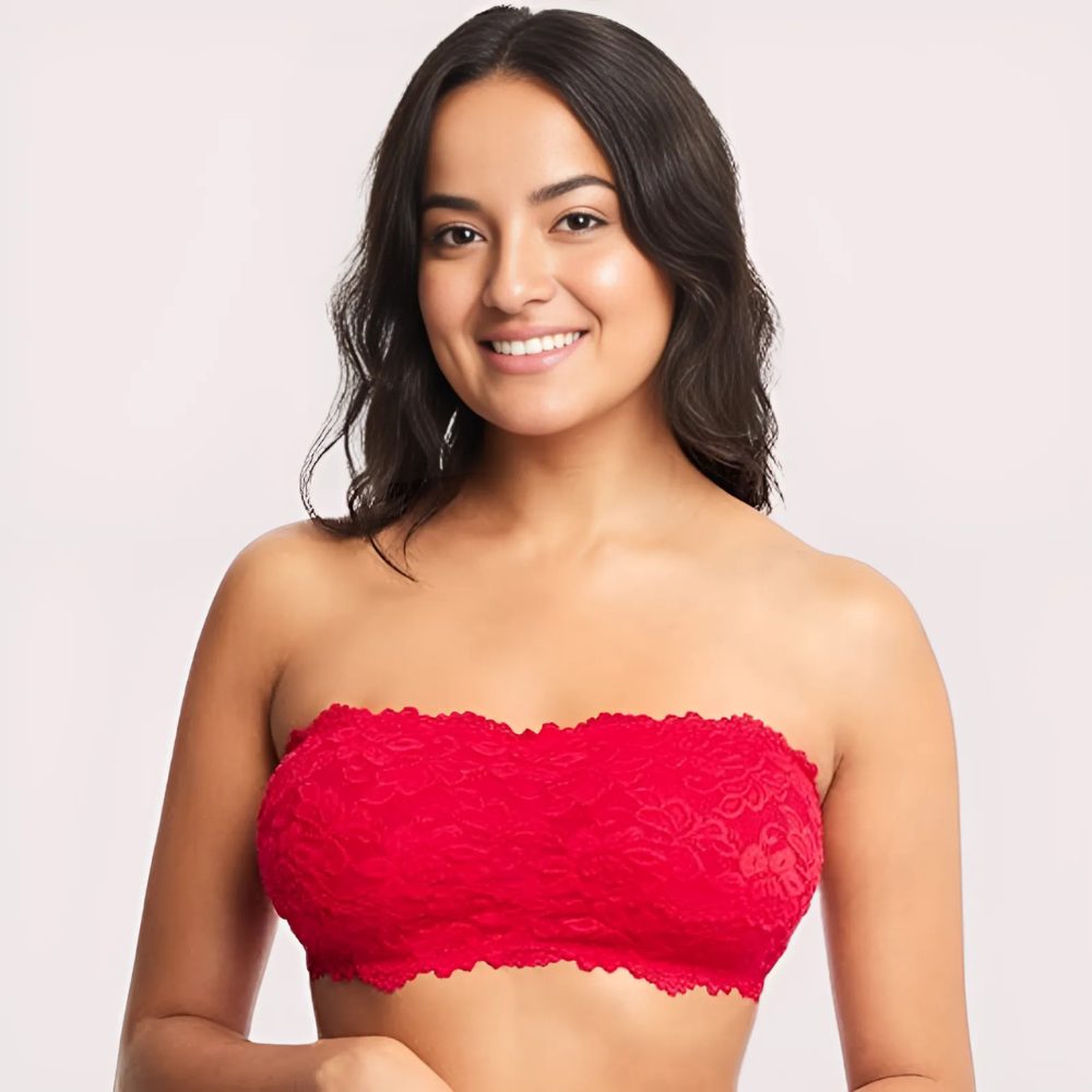 Unpadded Tube Bra With Adjustable Straps For Women - product image 1