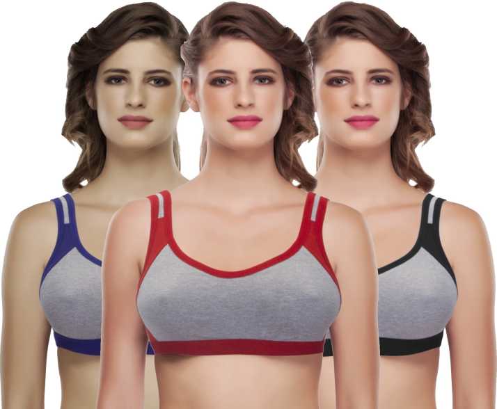 Medium Impact Non Padded Sports Bra - 3 Pack - product image 4