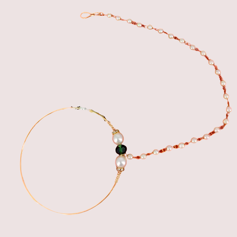 Uttarakhandi Round Nath In Elegant Gold Plating - product image 1