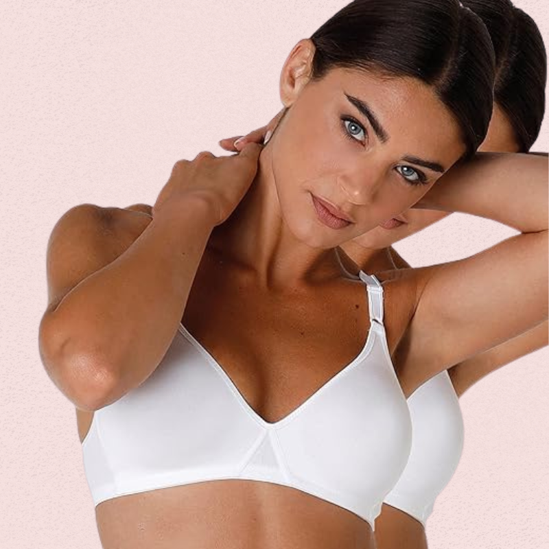 Non-Wired Full Coverage Cotton Bra - 2 Pack - product image 1