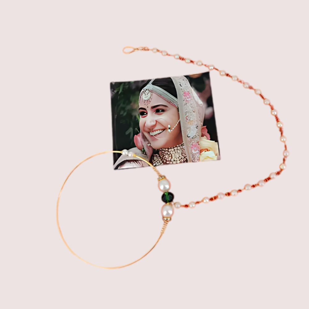 Uttarakhandi Round Nath In Elegant Gold Plating - product image 2