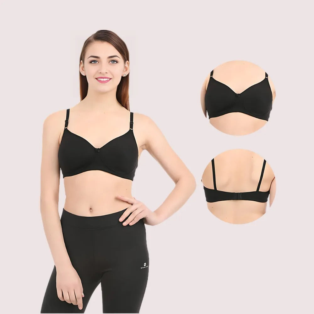 Black Non-Wired Padded Bra - product image 2