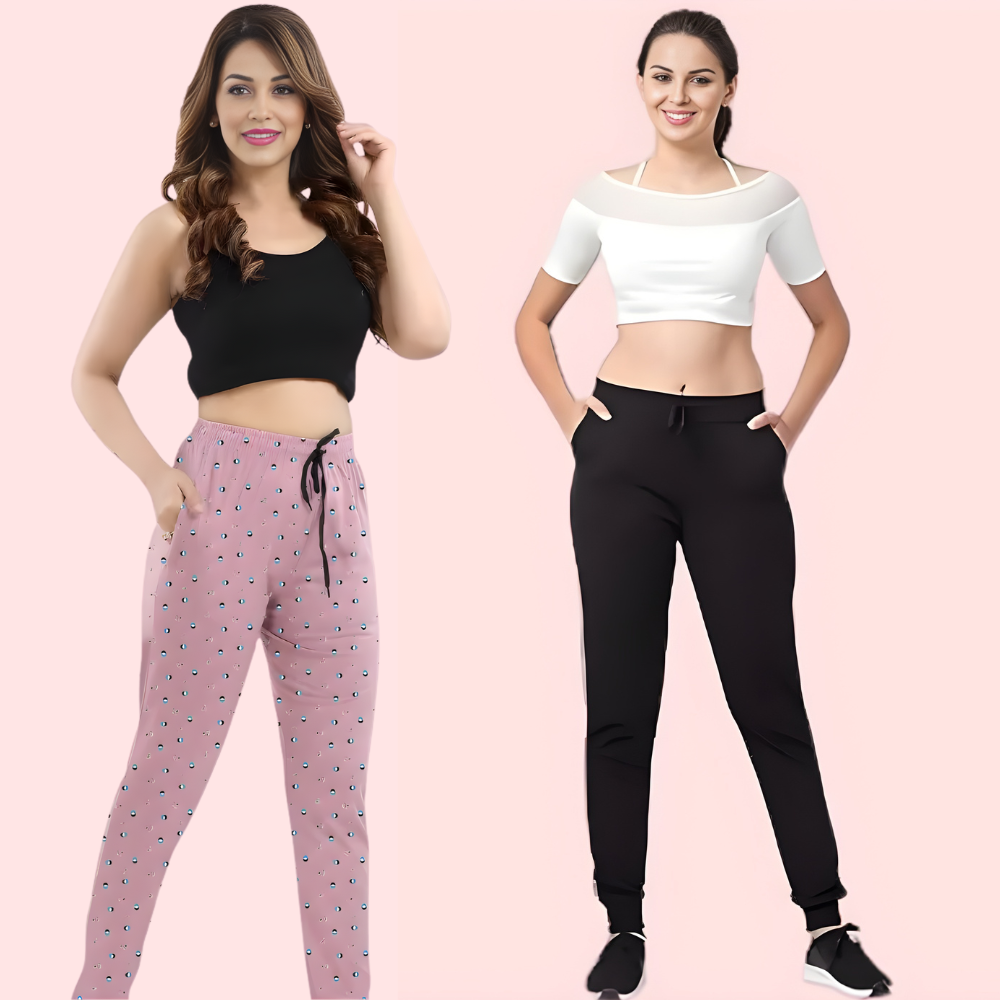 Women's Winter Cotton Jogger Pants - 2 Pack - product image 1