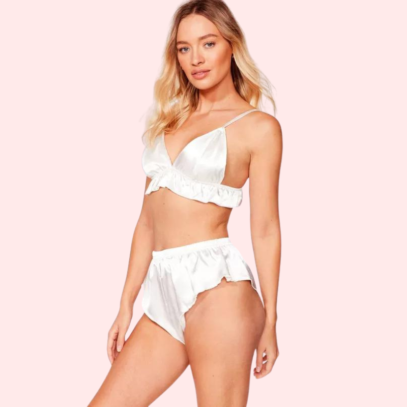 Fleur De Soie Pure Silk Satin Bra Set - product image 2