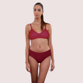 Organic Cotton Brown Bra Panty Set For Humid Weather - product image 1