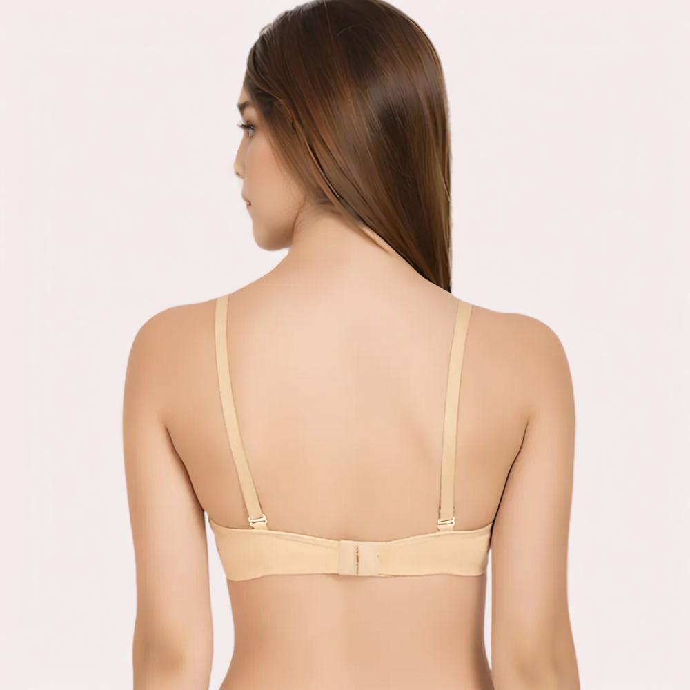 Vanilla Veil - Summer-Ready Beige Cotton Bra - product image 2