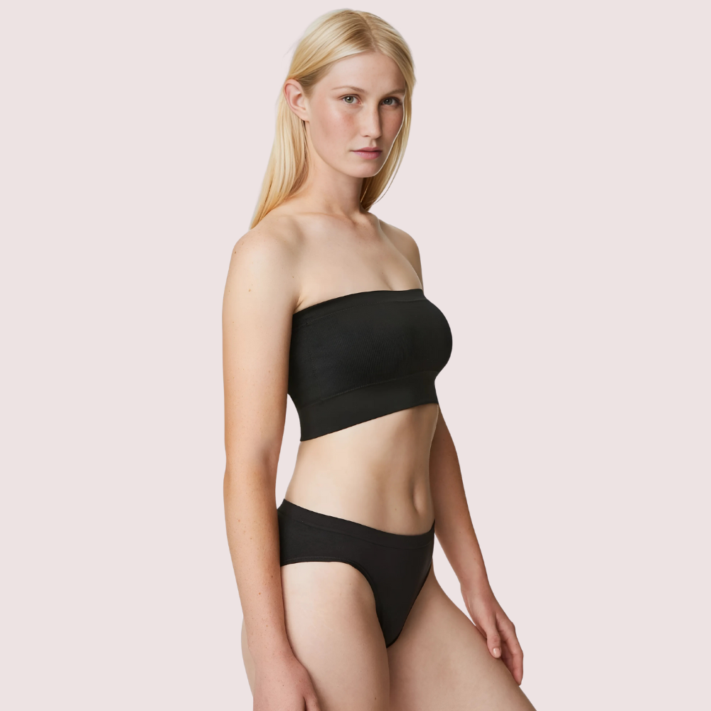 Non-Wired Seamless Tube Bra Panty Set For Daily Wear - product image 2