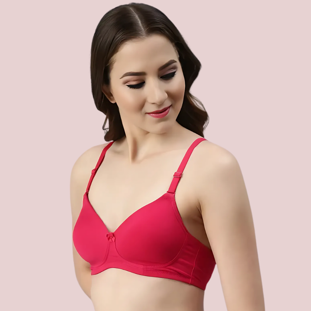 Passion Plunge - Red Seamless Padded Bra - product image 2