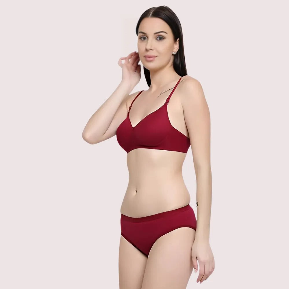 Lightly Padded Bra & Soft Cotton Panty Set - 2 Pack - product image 2