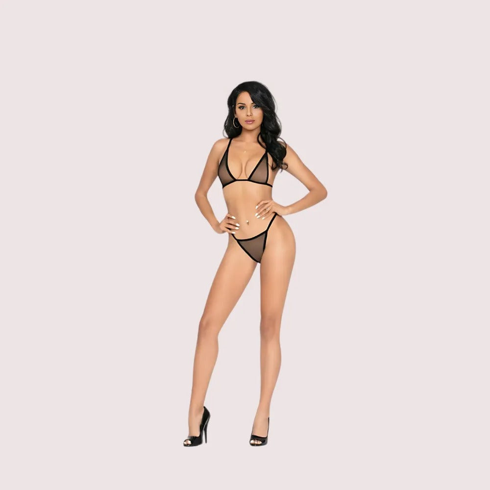 Sheer Micro Bra And Thong Set - product image 2