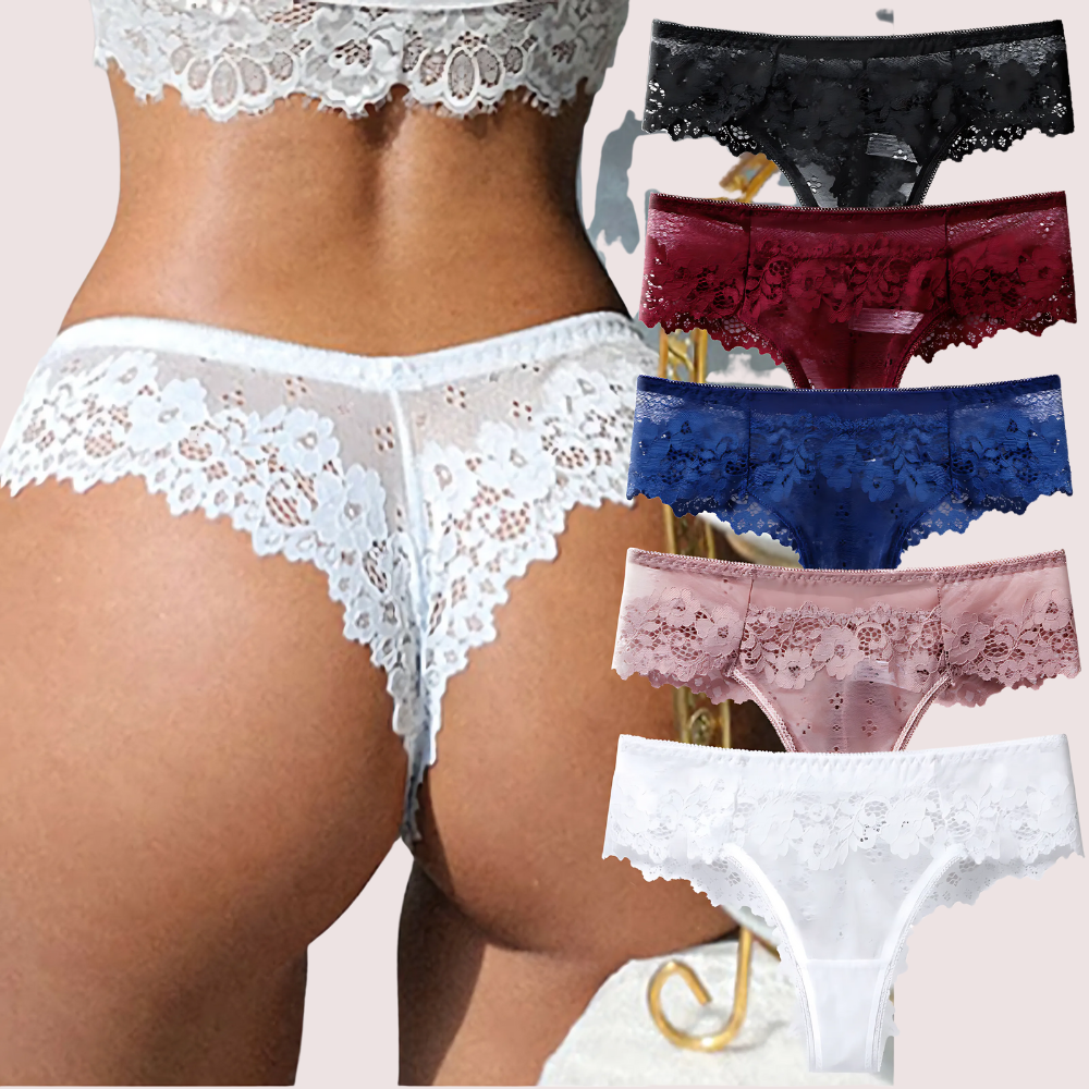 Beautiful Low-Rise Thong Panties - 5 Pack - product image 1