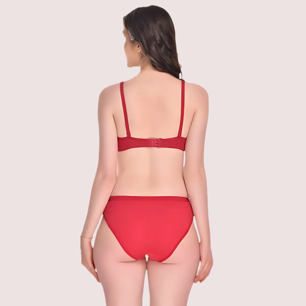 Padded Cotton Bra Panty Set For A Look - 2 Pack - product image 3