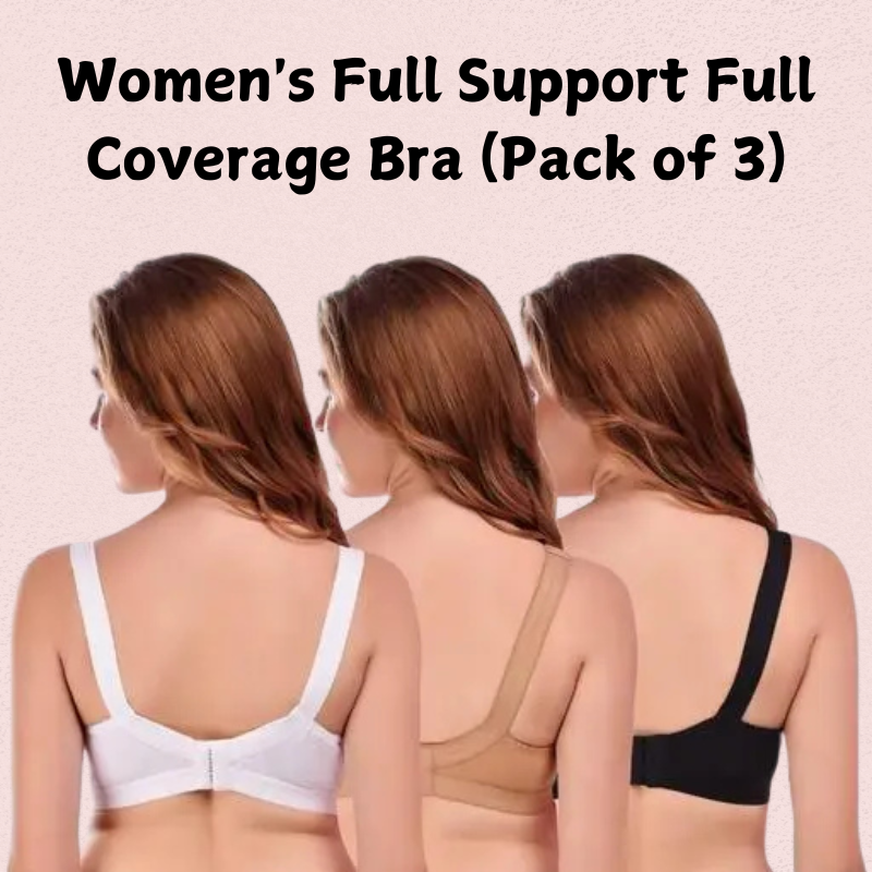 Women's Full Support Full Coverage Bra - 3 Pack - product image 3