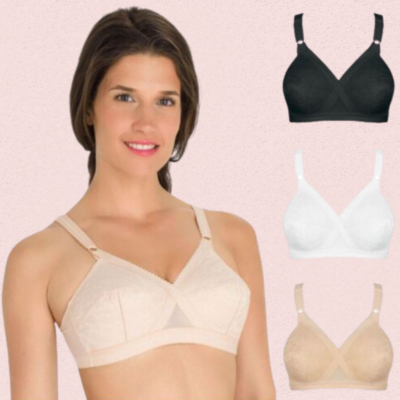 Cotton Non-Padded Full Coverage Bra - 3 Pack - product image 1