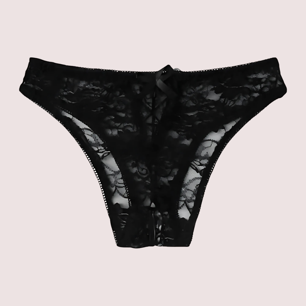 Floral Lace Open-Crotch Panty - 2 Pack - product image 3