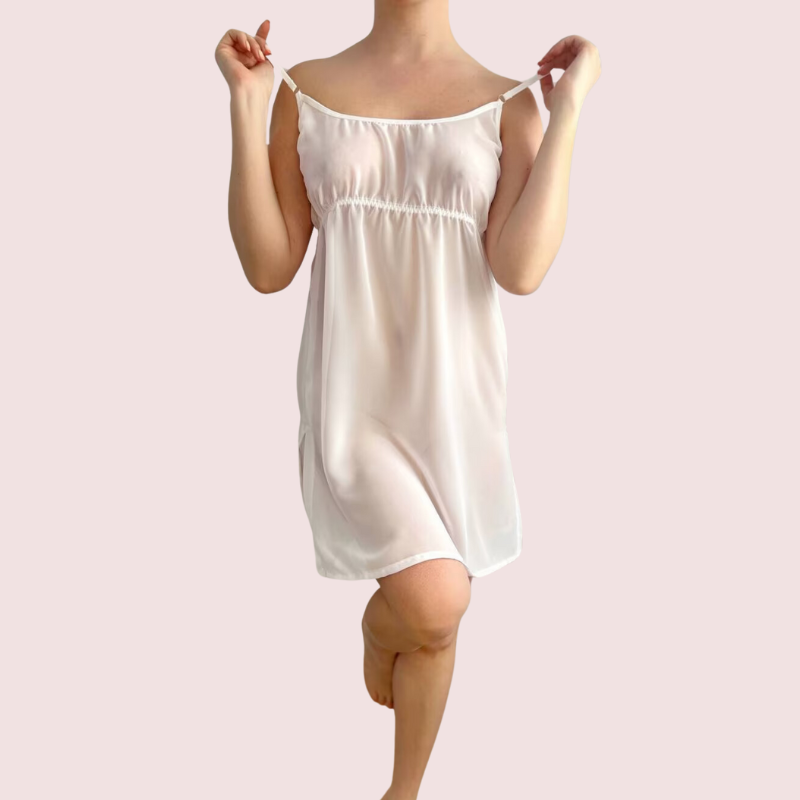 Plus-Size Sheer Mesh Slip Nightwear - product image 2