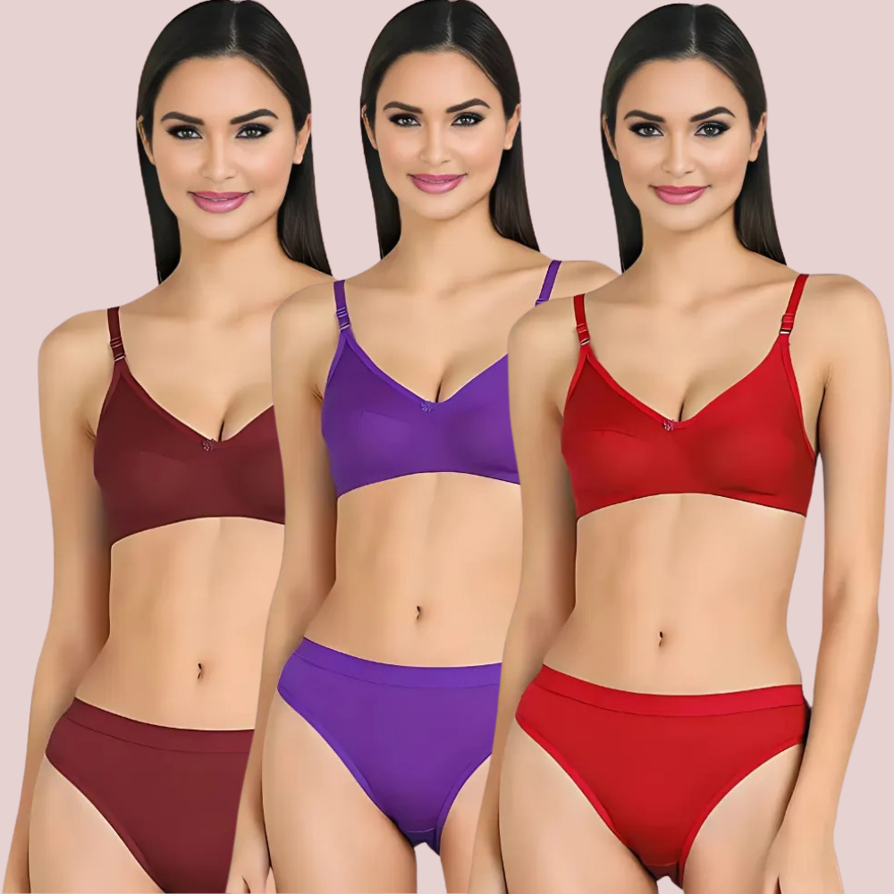 Cotton Cloud Comfort Bra Set - 3 Pack - product image 1
