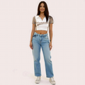 Women's Campus Polo Crop Top - Casual Varsity Style Tee - product image 1