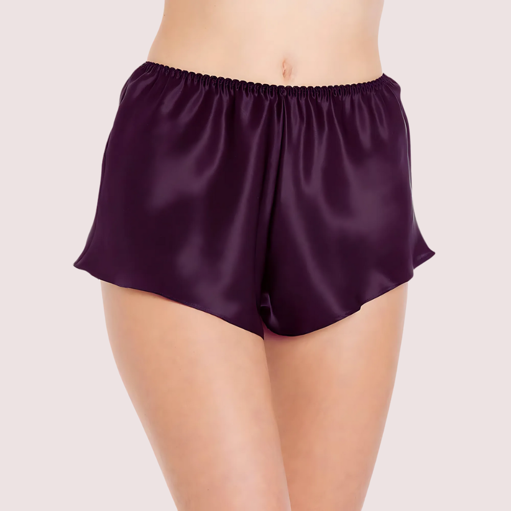 Royal Lavender Satin French Knickers - product image 1