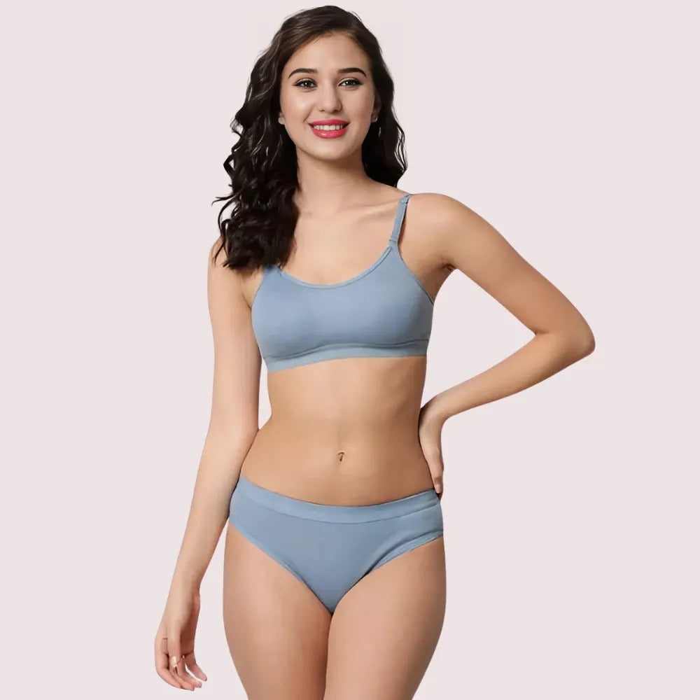 Wire-Free Women's Sports Bra Panty Set - 2 Pack - product image 1