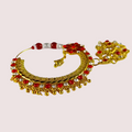 Luxurious Bridal Nose Ring With Elegant Pearls - product image 1