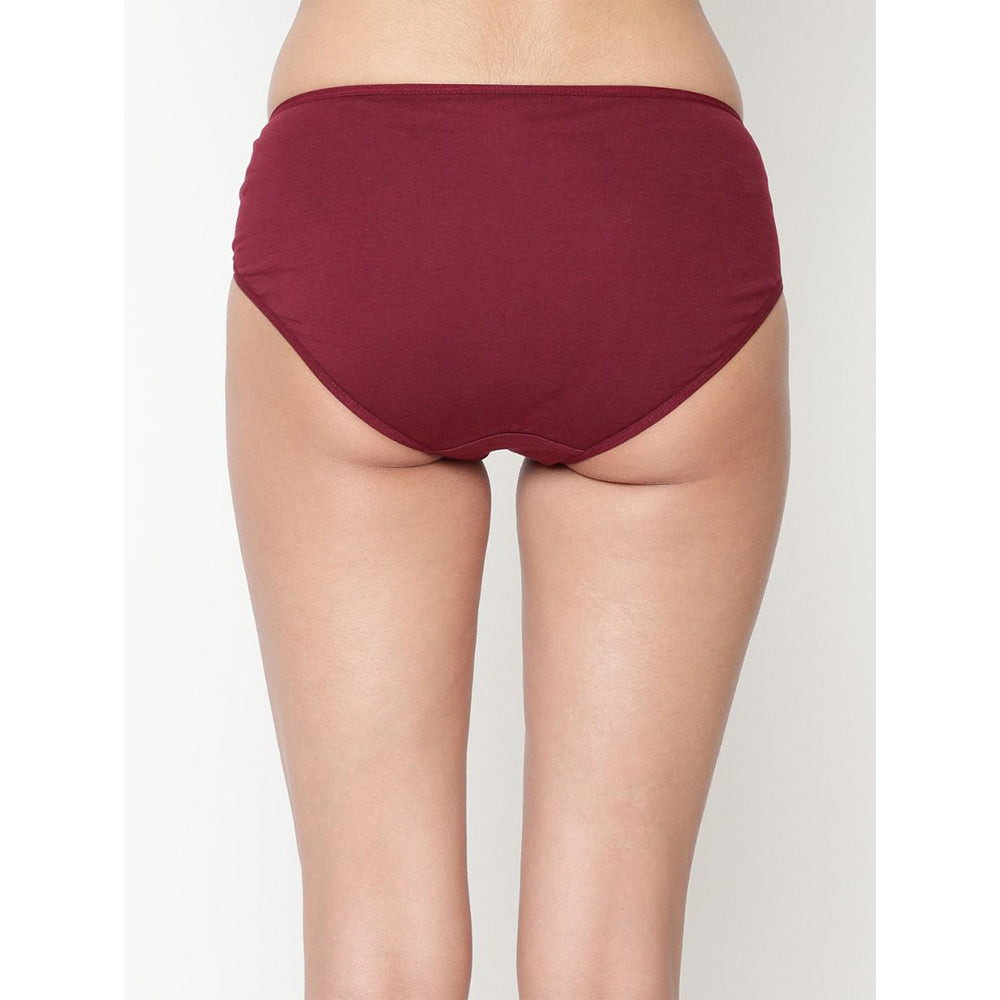 Way Women's Best Fitting Plus-Size Maroon Cotton Panties - 2 Pack - product image 4