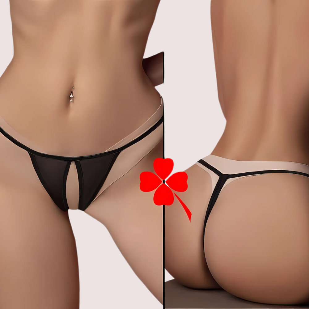 Midnight Temptation Open-Crotch Thong - product image 3