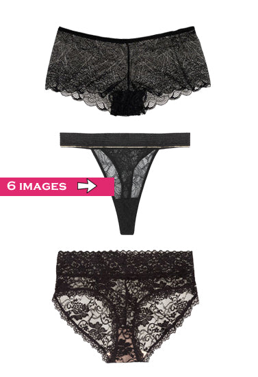 Sensual Luxury Lace Panties - 3 Pack - Style 0027 - product image 1