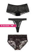 Sensual Luxury Lace Panties - 3 Pack - Style 0027 - product image 1