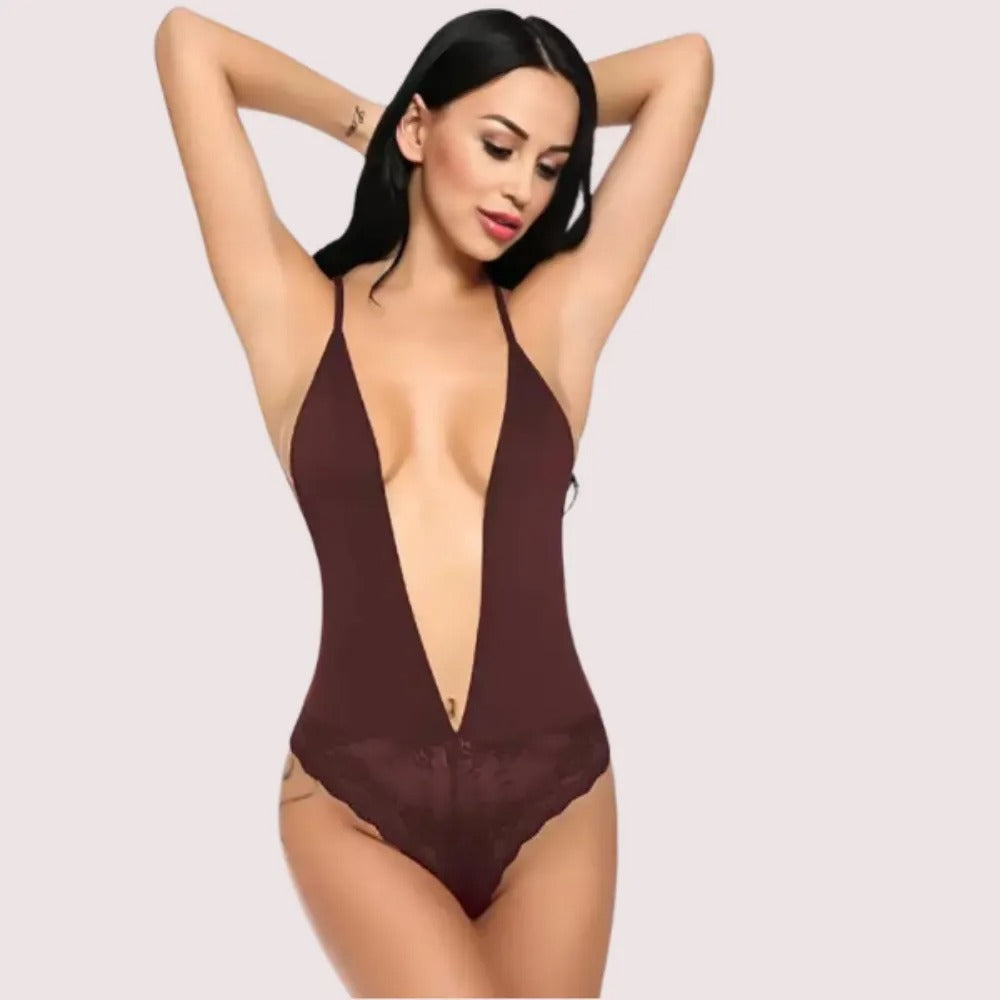Chic And Comfy Sheer Nightwear Bodysuit - product image 3