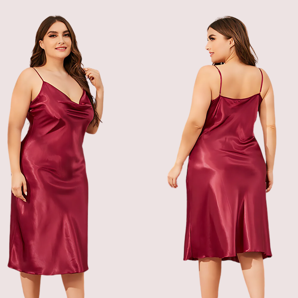 Plus-Size Classic Satin Sleepwear (4XL-5XL) - product image 3