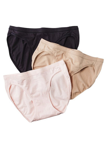 Westren Beauty Plus-Size Elastic Waist Panties + 1 Free Bra - 3 Pack - product image 2