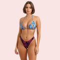 Vibrant High-Leg Floral & Paisley Cheeky Swim Bottom (Bottom Only) - product image 1