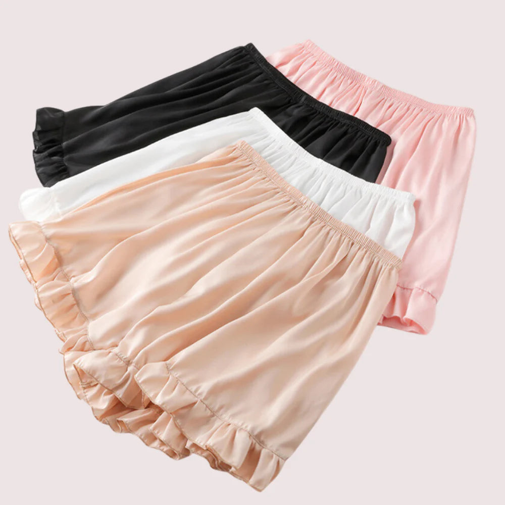 Women Ruffles Satin Faux Silk French Underwear - product image 5