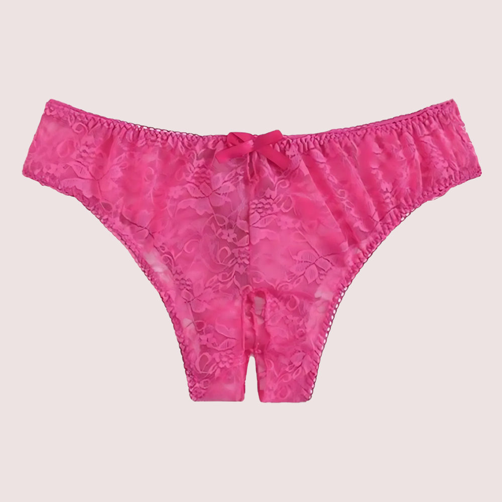Floral Lace Open-Crotch Panty - 2 Pack - product image 2