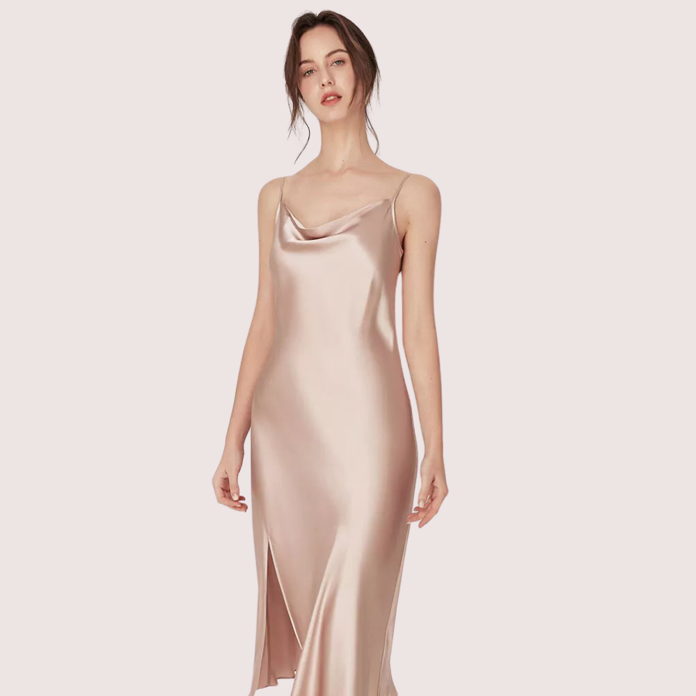 Luxurious Women's Silk Satin Sleepwear Nightdress - product image 1