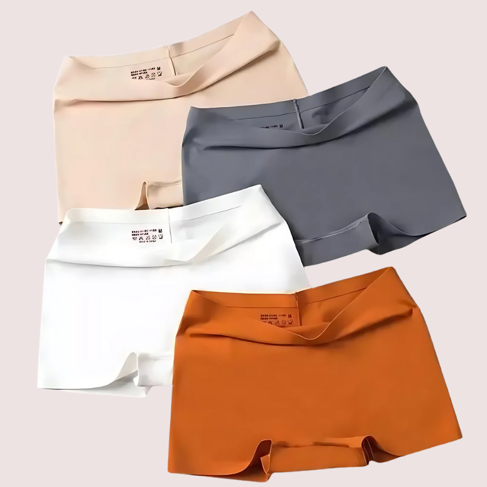 Women's Seamless Ice Silk Boyshorts Panties (4-Piece) - product image 4