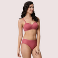 Casual Chic Cotton Bra Panty Set - 2 Pack - product image 1