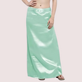 Baby Pink & Sea Green Silk Underskirt For Women's - product image 1