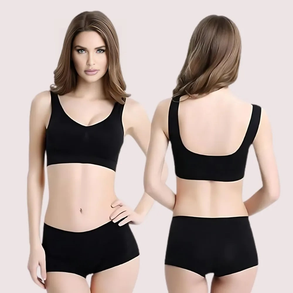 Contrast Medium Support Sports Bra Twin Pack - product image 1