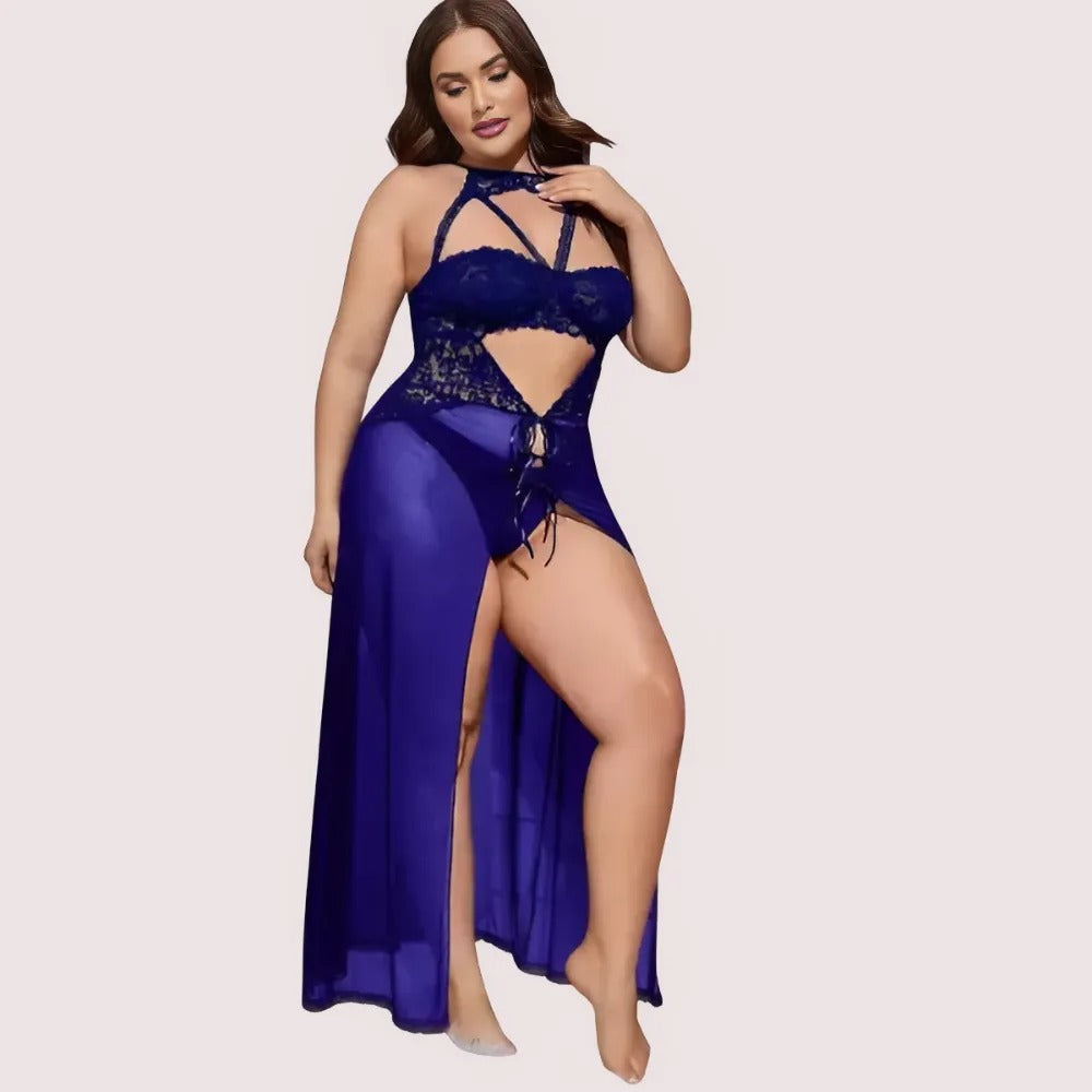Azure Bloom Women's Blue Babydoll Set - product image 1