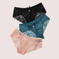 Women's Floral Bow Lace Panties - 3 Pack - product image 1