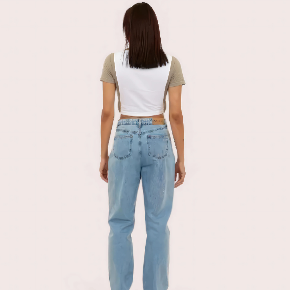 Women's Campus Polo Crop Top - Casual Varsity Style Tee - product image 2