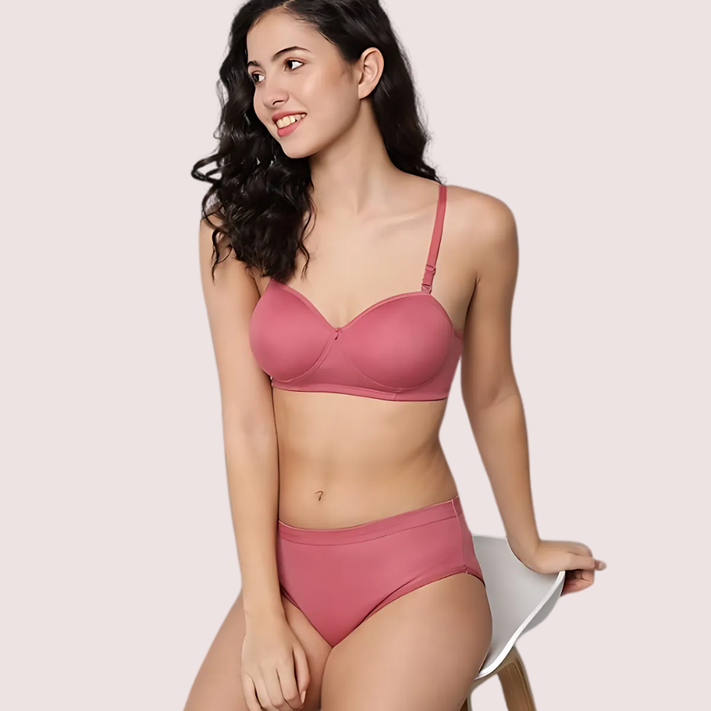 Casual Chic Cotton Bra Panty Set - 2 Pack - product image 2
