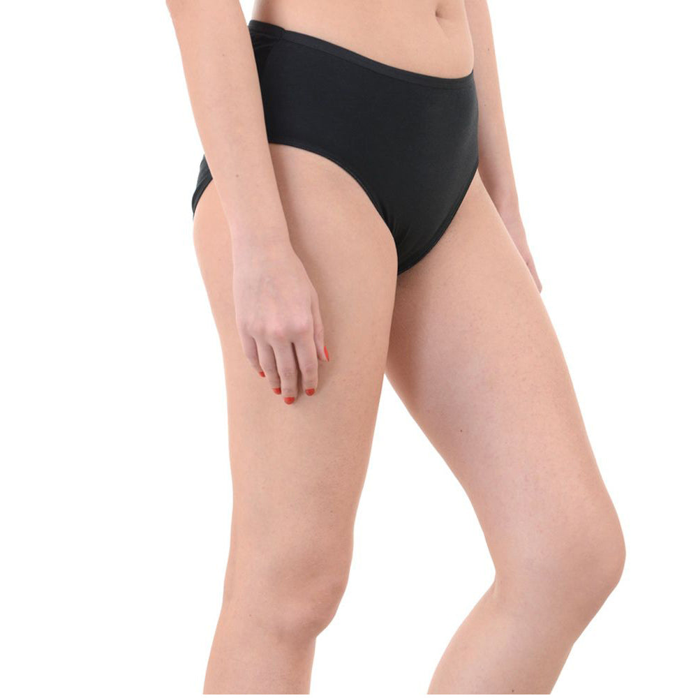 Way Just My Size Women's Plus-Size Tagless Black Cotton Panties - 2 Pack - product image 5