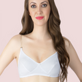 Classic White Transparent Strap Bra - product image 1
