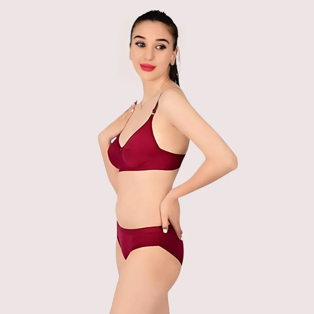Comfortable Cotton Bra & Panty Set For Women - 2 Pack - product image 2