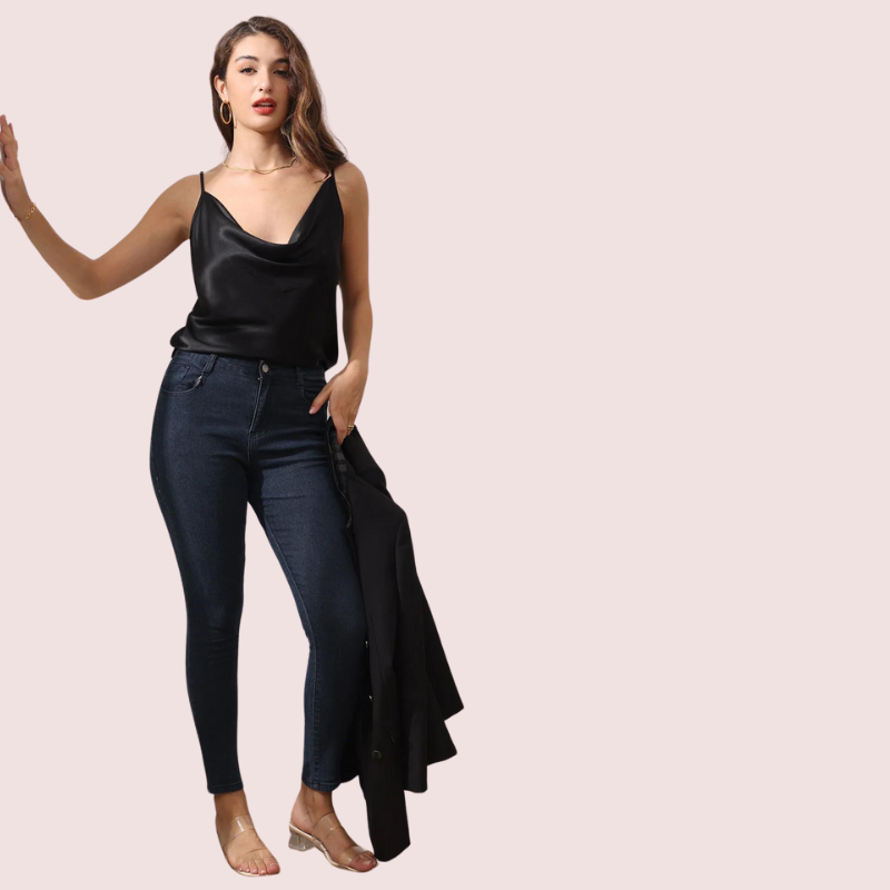 Éclat Satiné Cowl Neck Silk Satin Camisole - product image 2